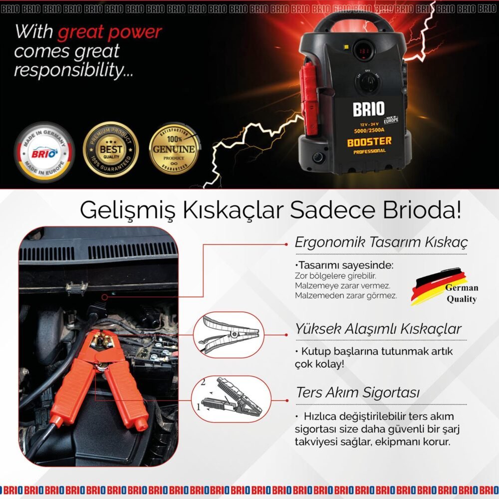 Brio Akü Takviye Cihazı 12X24V 5000A - Görsel 4