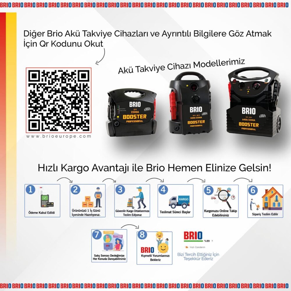 Brio Akü Takviye Cihazı 12X24V 5000A - Görsel 7