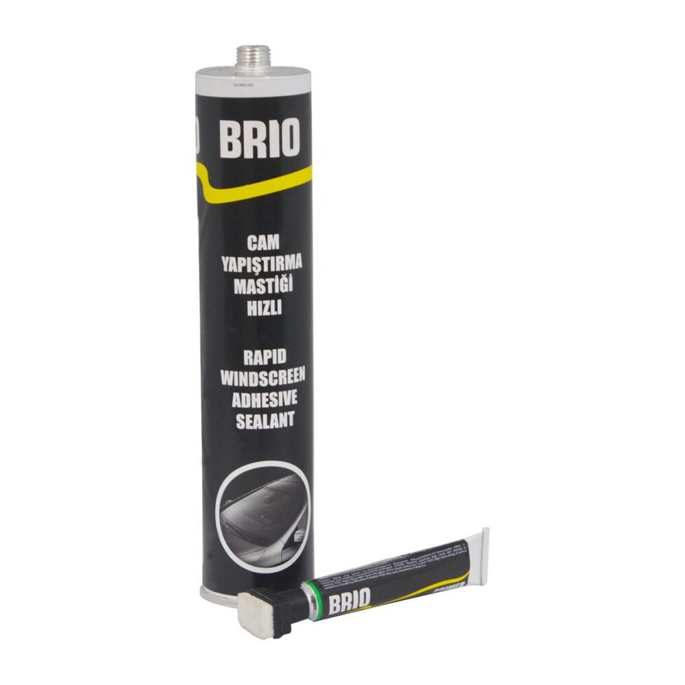Brio Cam Yapıştırma Mastiği 310 Ml Hızlı + Primer + Primer Fırçası Set - Görsel 2
