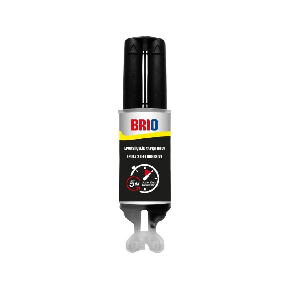 Brio Epoksi Çelik Yapıştırıcı 30 Gr Siyah