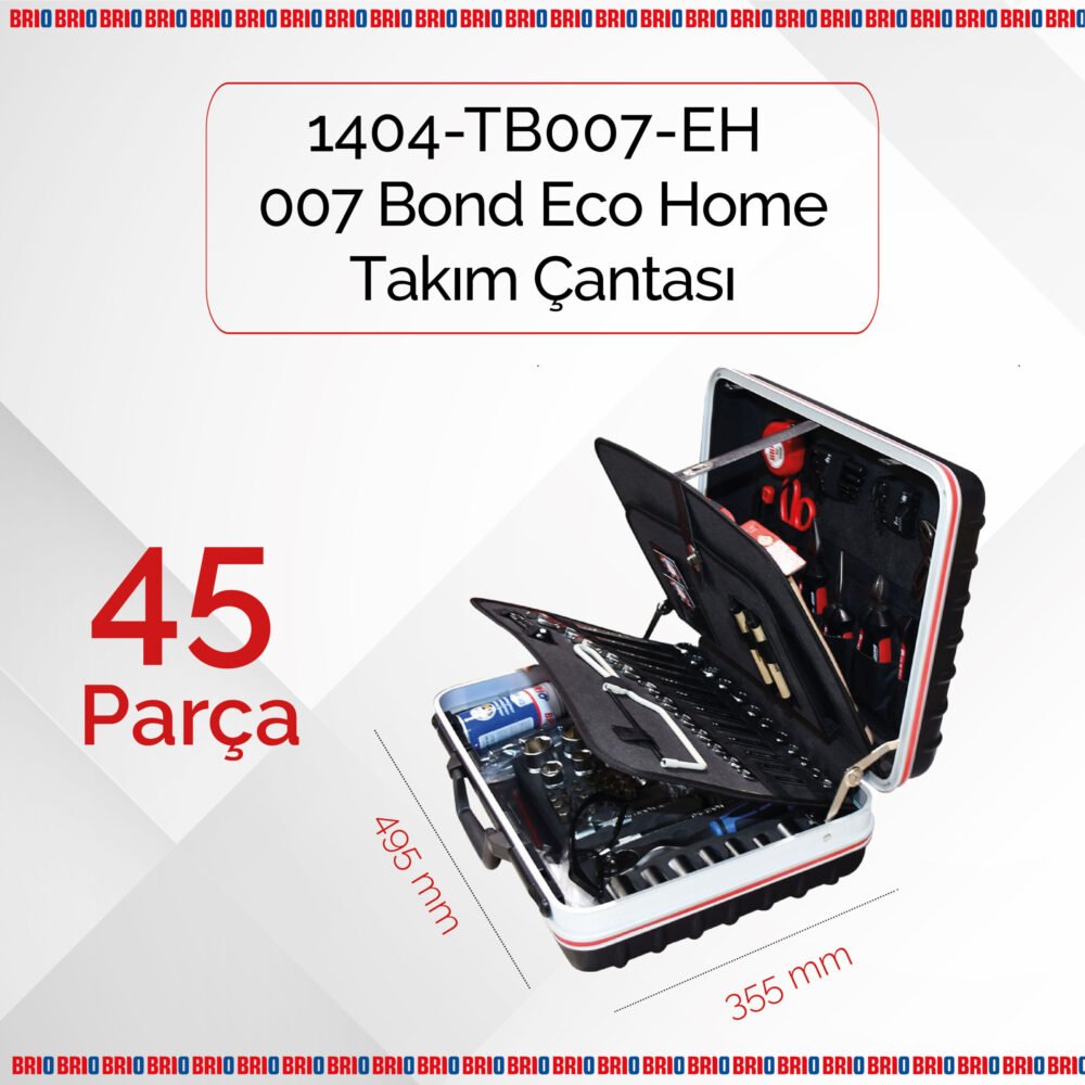 Brio Takım Çantası 007 Bond Eco Home 45 Parça - Görsel 2