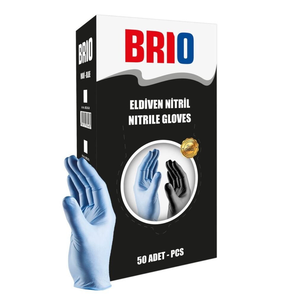 Brio Eldiven Nitril Muayene Eldiveni M 50 Adet