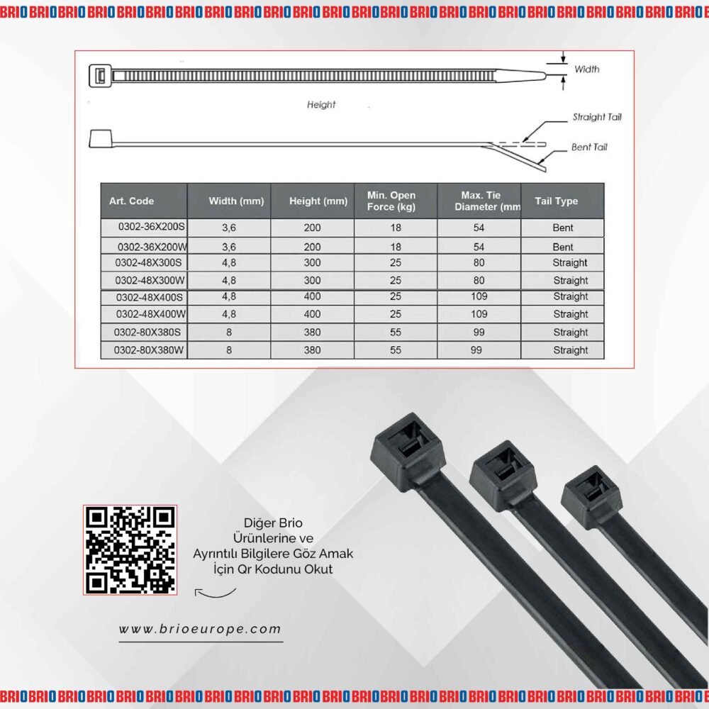 Kablo Cırt Kelepçe Siyah 80X380 Mm - Görsel 5