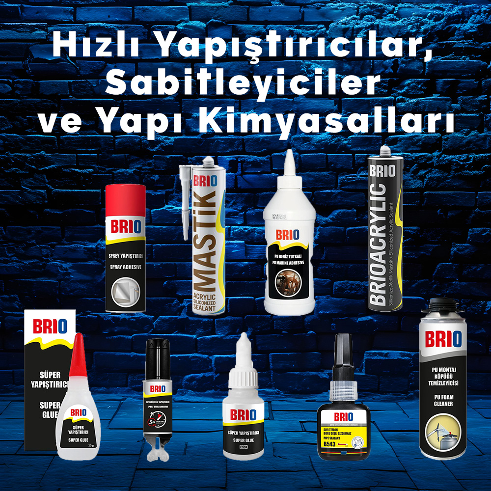 Hızlı Yapıştırıcılar Sabitleyiciler Yapı Kimyasalları