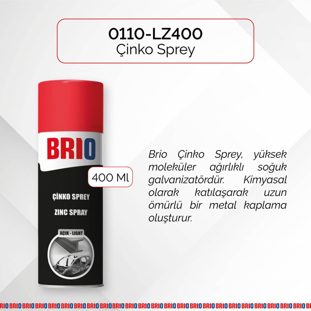 Brio Çinko Sprey Açık 400 Ml - Görsel 2