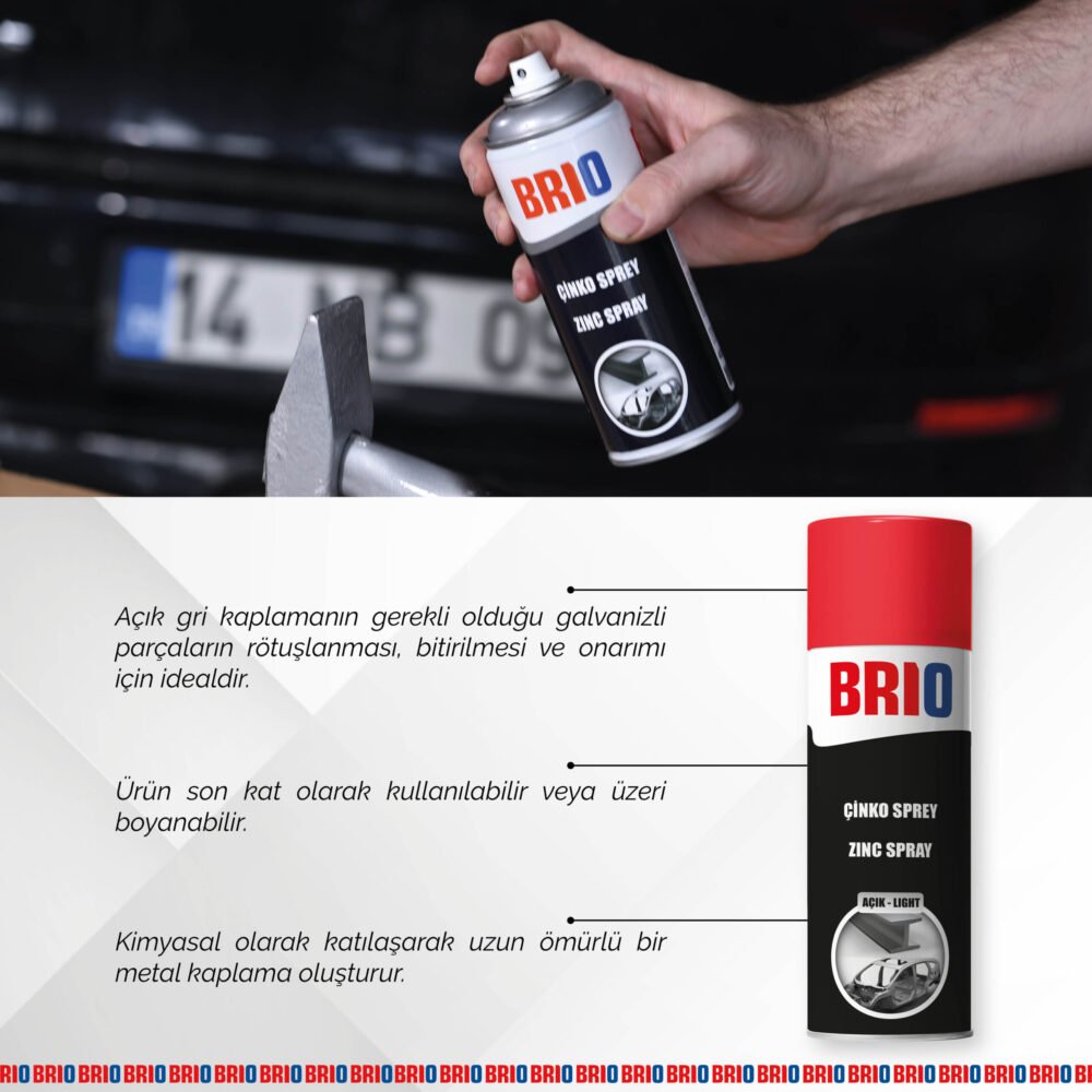 Brio Çinko Sprey Açık 400 Ml - Görsel 3