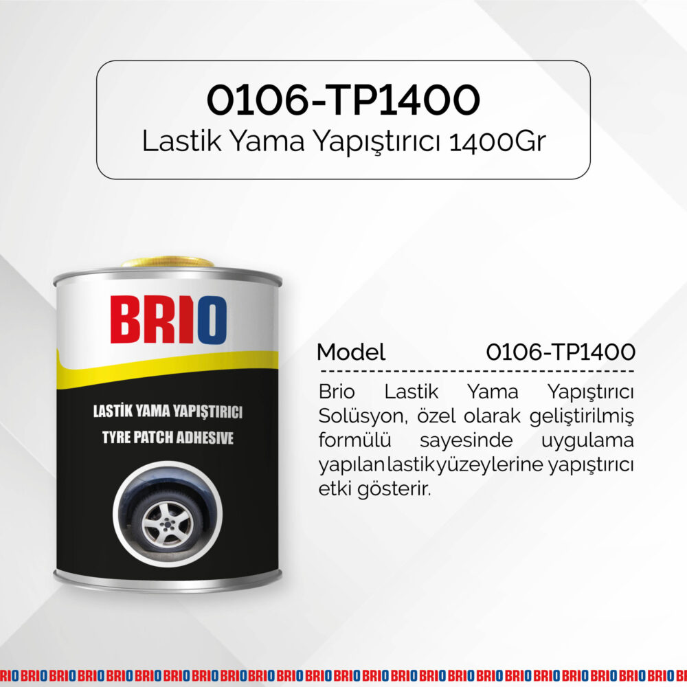 Brio Lastik Yama Yapıştırıcı 1400Gr - Görsel 2