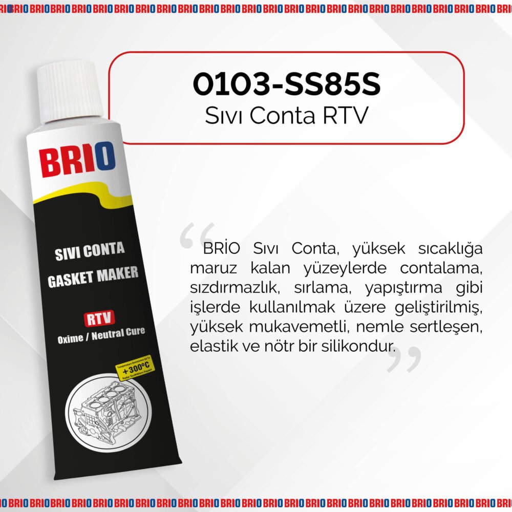 Brio Sıvı Conta 85 Gr Rtv Siyah - Görsel 2