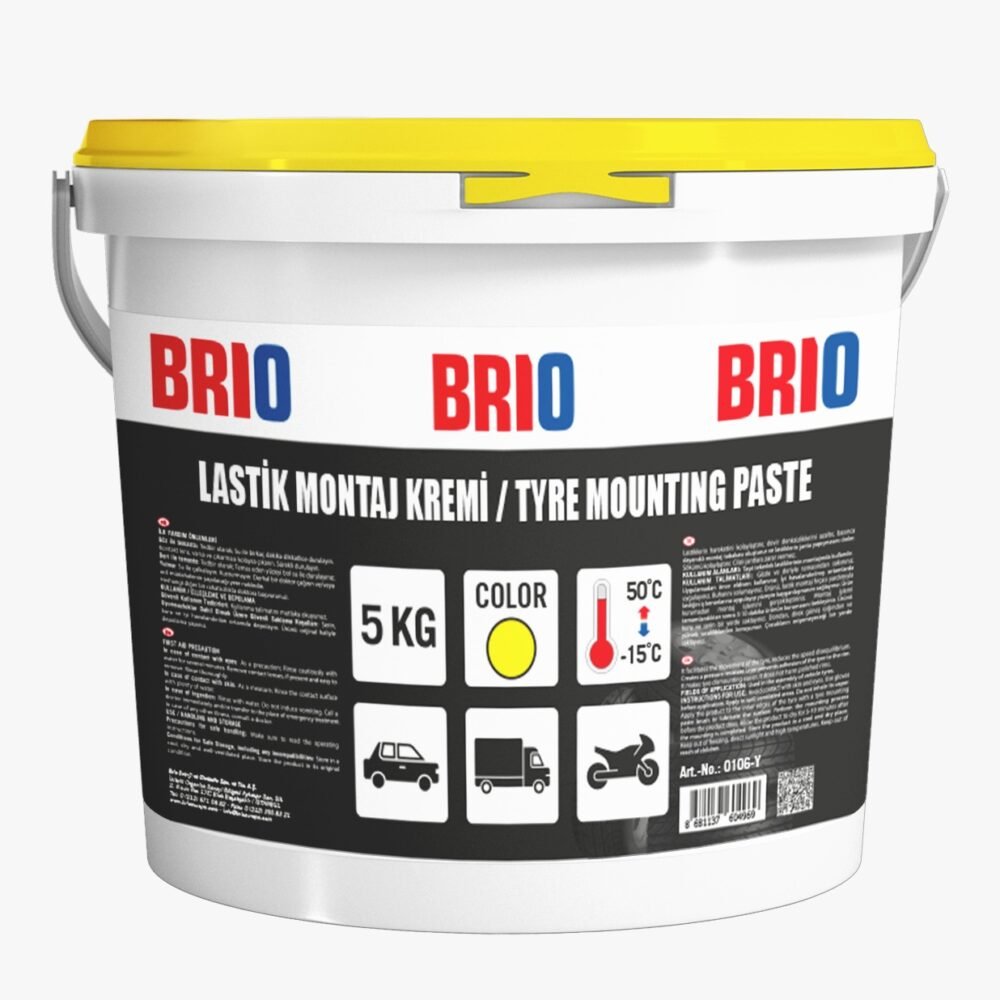 Brio Lastik Montaj Kremi Sarı 5 Kg