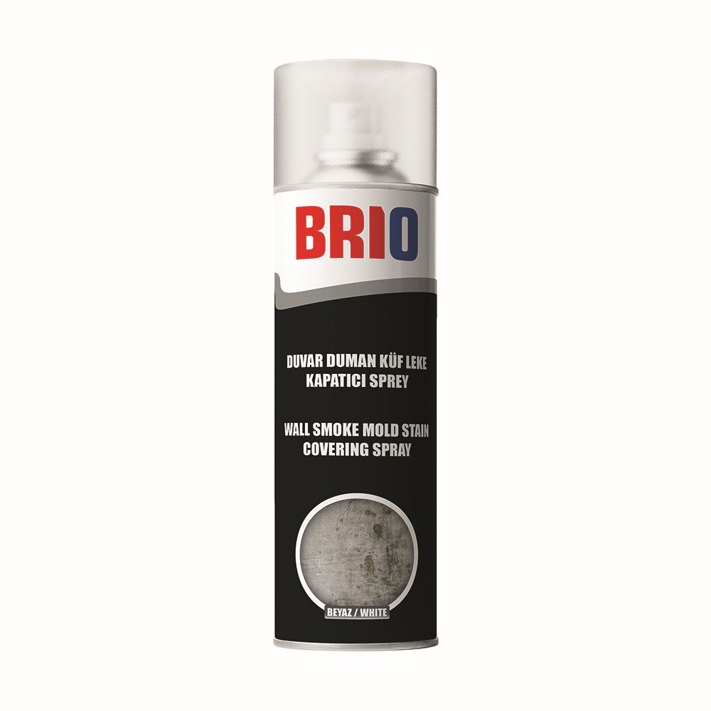 Brio Duvar Duman Küf Leke Kapatıcı Kapatıcı Spreyi Beyaz 500 Ml