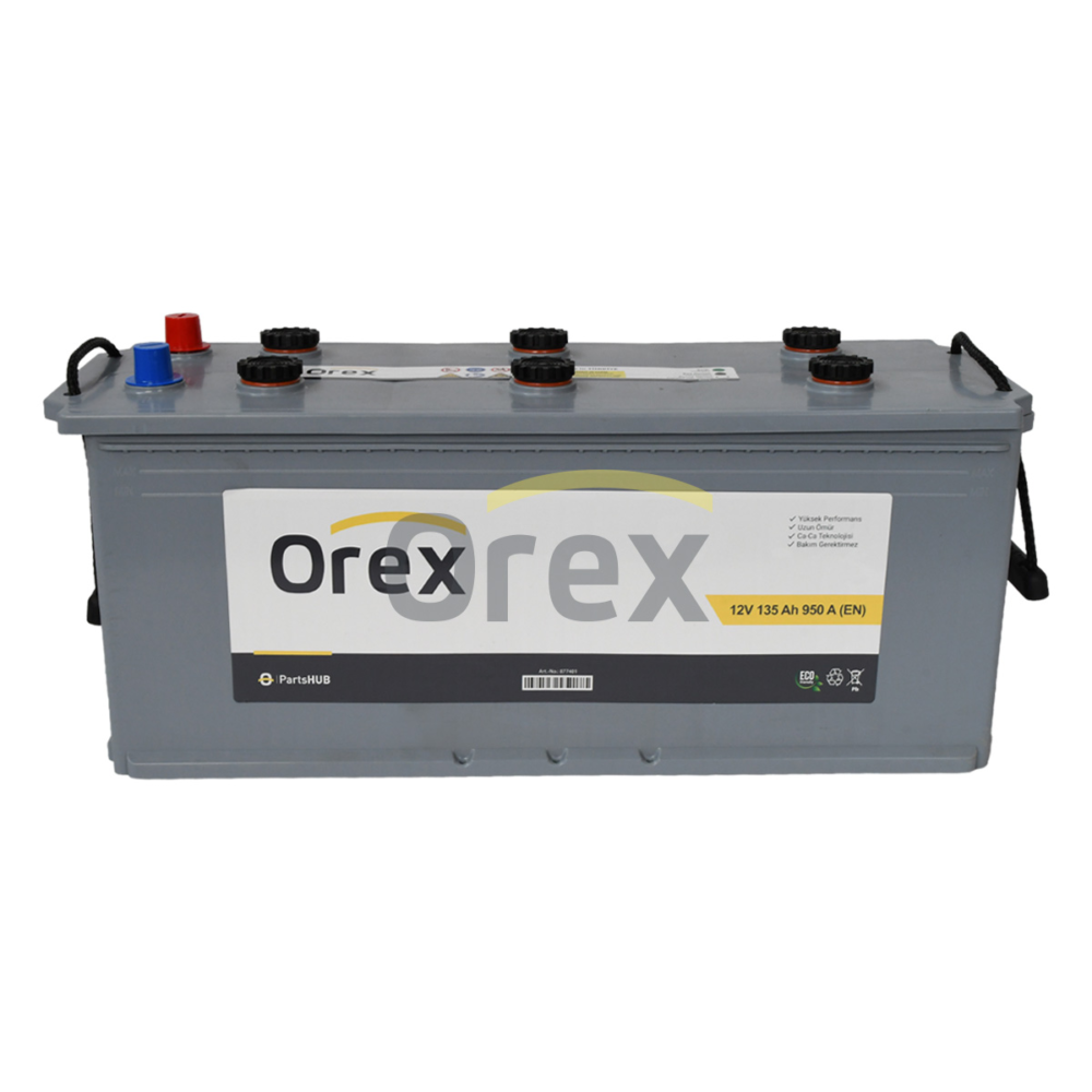 Orex Akü 135 Ah 950A D8 (510×190×225)