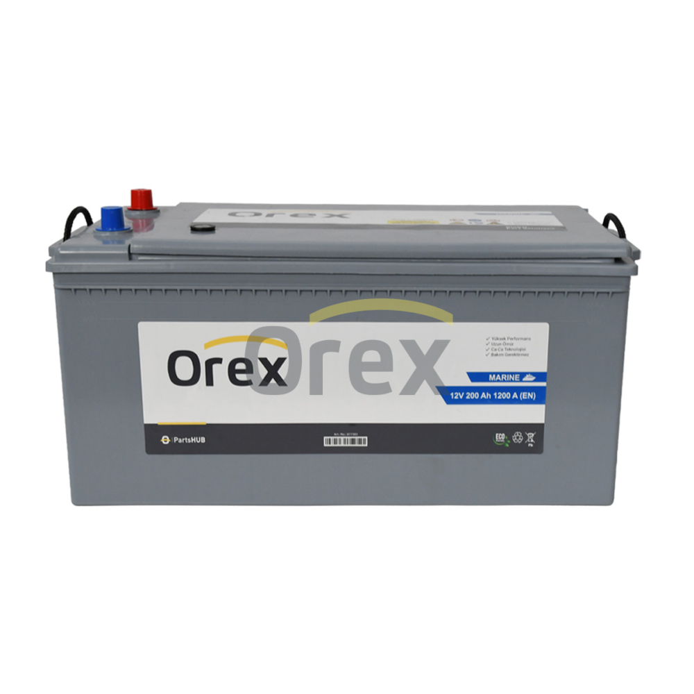 Orex Akü 200 Ah 1200A C (274 X 516 X 238) Marın Tam Kapalı