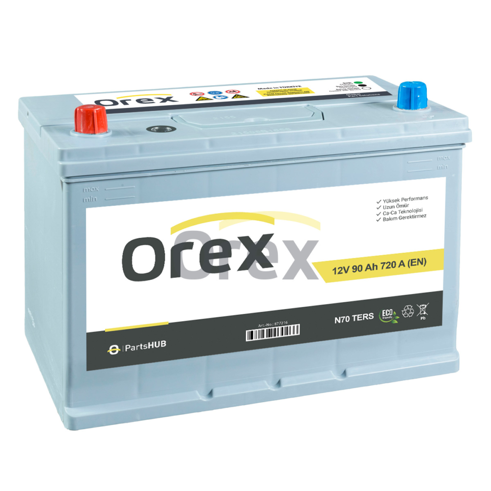 Orex Akü 50 Ah Lb1T 420A (207×175×175) Tam Kapalı Alçak