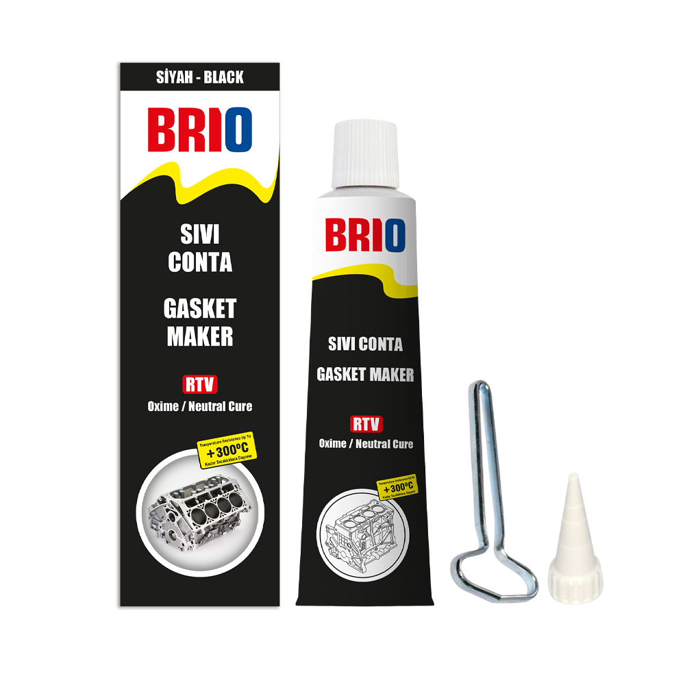 Brio Sıvı Conta 85 Gr Rtv Siyah